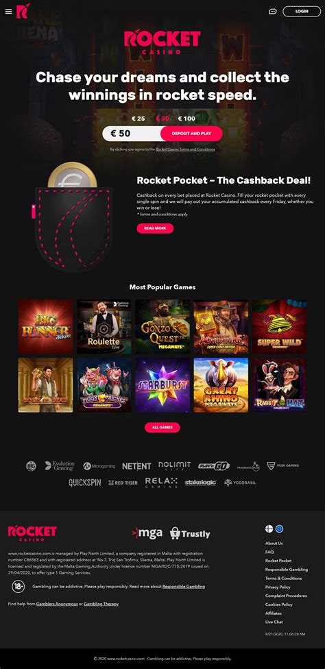rocket casino.